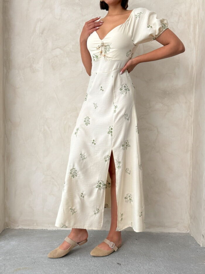 Embroidered Linen Dress - Producer: Topshow - Wholesale Women Clothes - TheBS Women