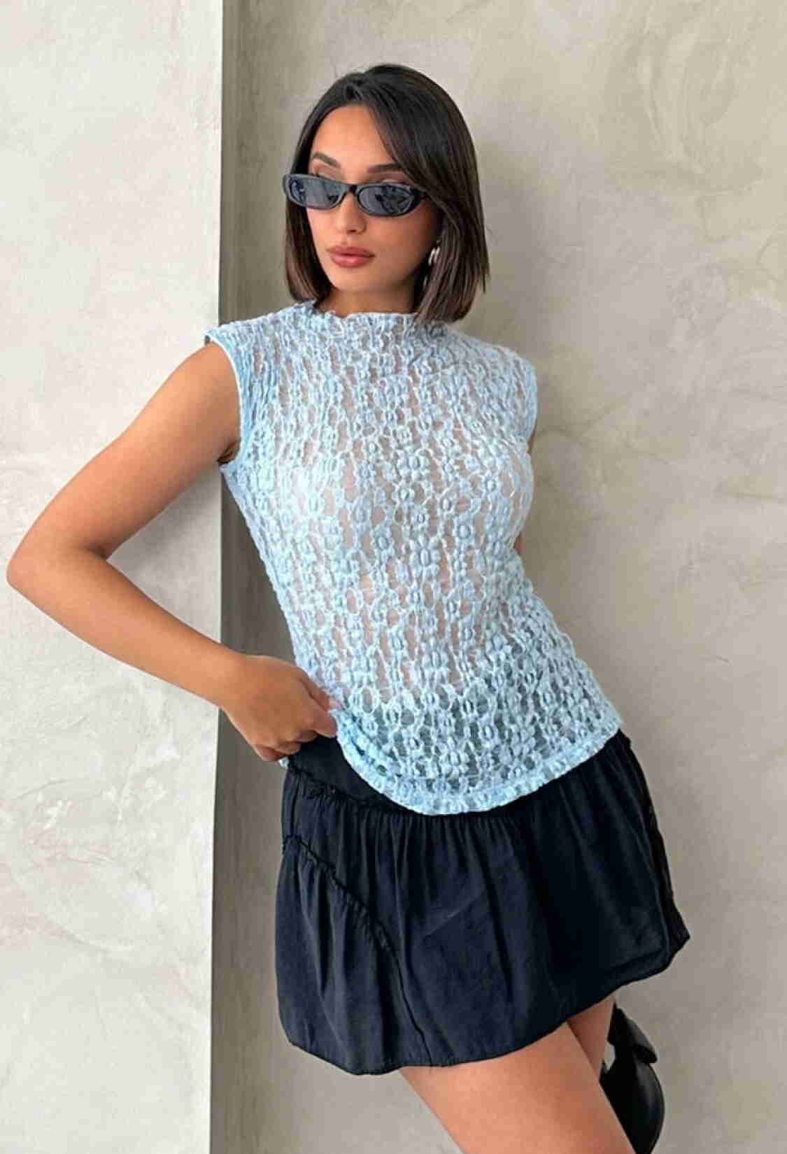 Zero Sleeve Lace Blouse - Brand: Topshow - Women & Kids, Baby Clothes Wholesale - TheBS Women