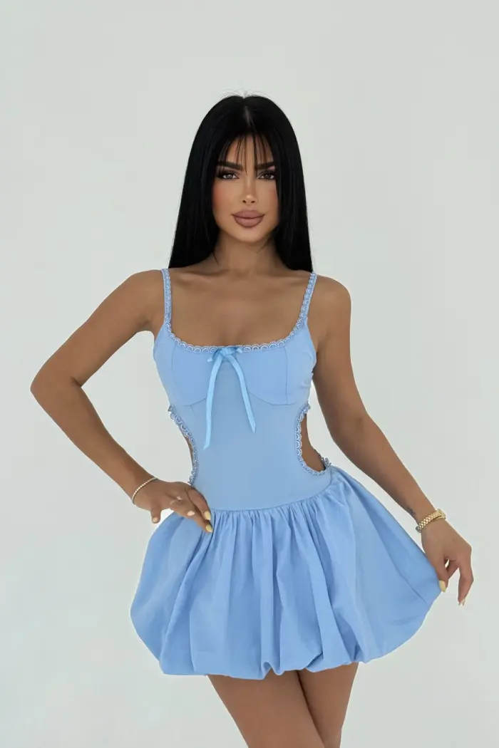 Strap Mini Dress - Producer: EYYO ATELIER - Wholesale Women Clothes - TheBS Women
