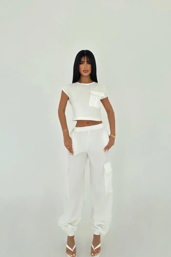 Pocket Detail Trouser Suit - Producer: EYYO ATELIER - Wholesale Women Clothes - TheBS Women