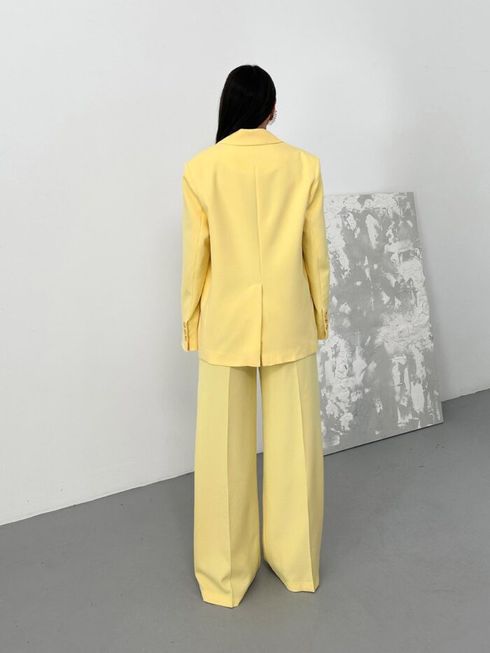 Pleated Palazzo Pants Butter - Producer: Juste - Wholesale Women Clothes - TheBS Women
