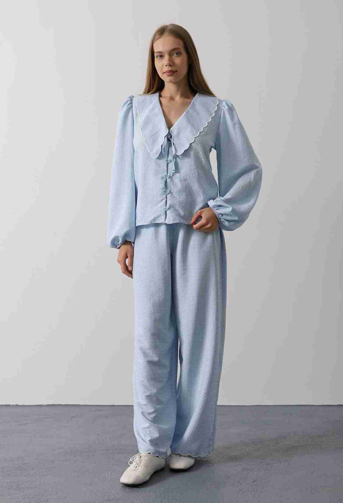 Embroidered Baby Collar Pants Set - Baby - Brand: Reyon - Women & Kids, Baby Clothes Wholesale - TheBS Women