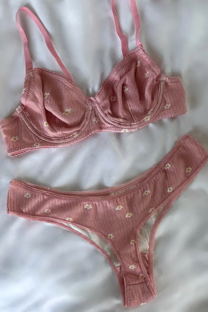 Powder Flower Pattern Underwear - Producer: EYYO ATELIER - Wholesale Women Clothes - TheBS Women