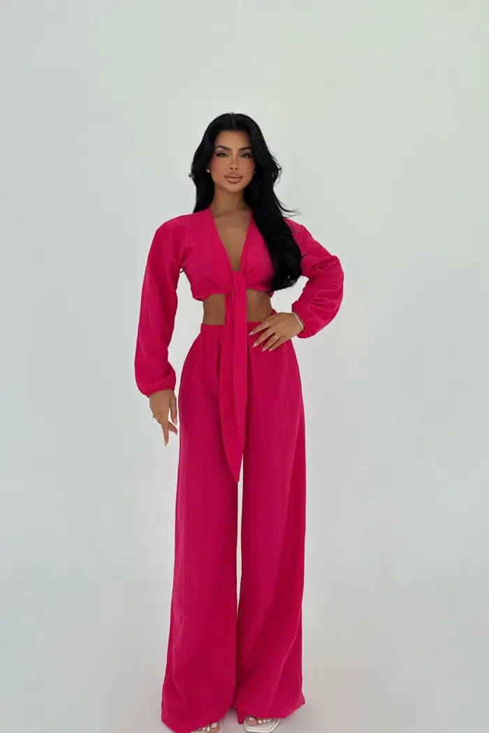 Adelina Tied Suit - Producer: EYYO ATELIER - Wholesale Women Clothes - TheBS Women