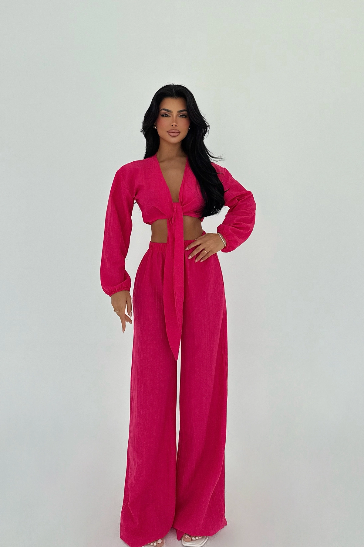 Adelina Tied Suit - Producer: EYYO ATELIER - Wholesale Women Clothes - TheBS Women