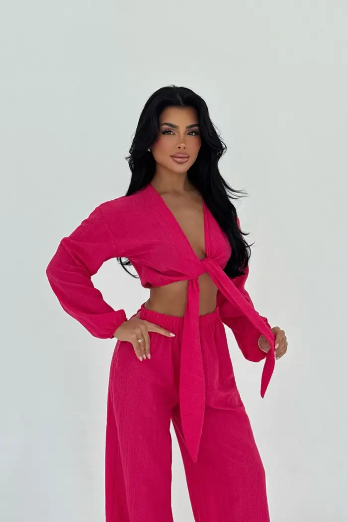 Adelina Tied Suit - Producer: EYYO ATELIER - Wholesale Women Clothes - TheBS Women