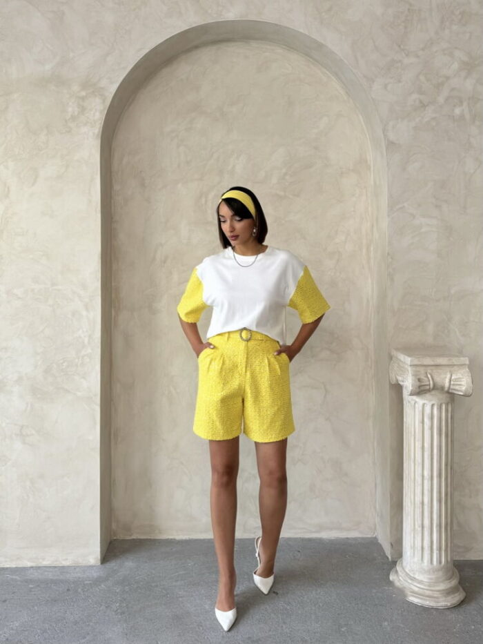 Sleeve Detailed T-Shirt - Producer: Topshow - Wholesale Women Clothes - TheBS Women
