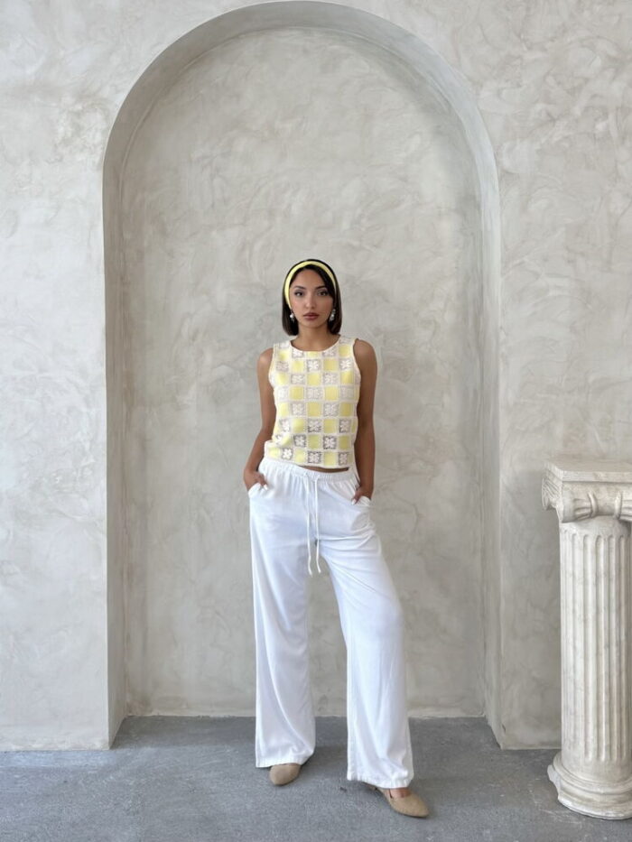Retro Checkered Sleeveless Shirt - Producer: Topshow - Wholesale Women Clothes - TheBS Women