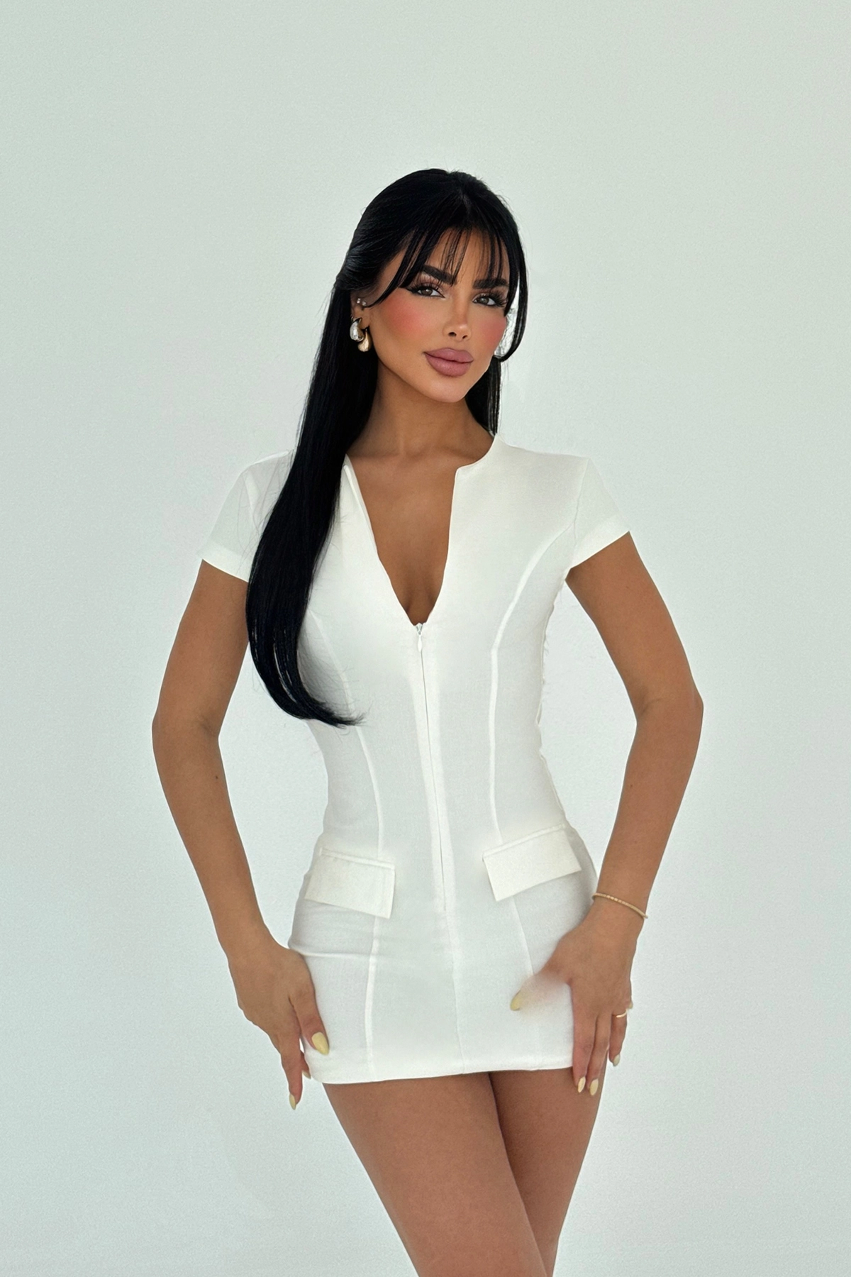 Sexy Elegant Bodycon Mini Dress - Producer: EYYO ATELIER - Wholesale Women Clothes - TheBS Women