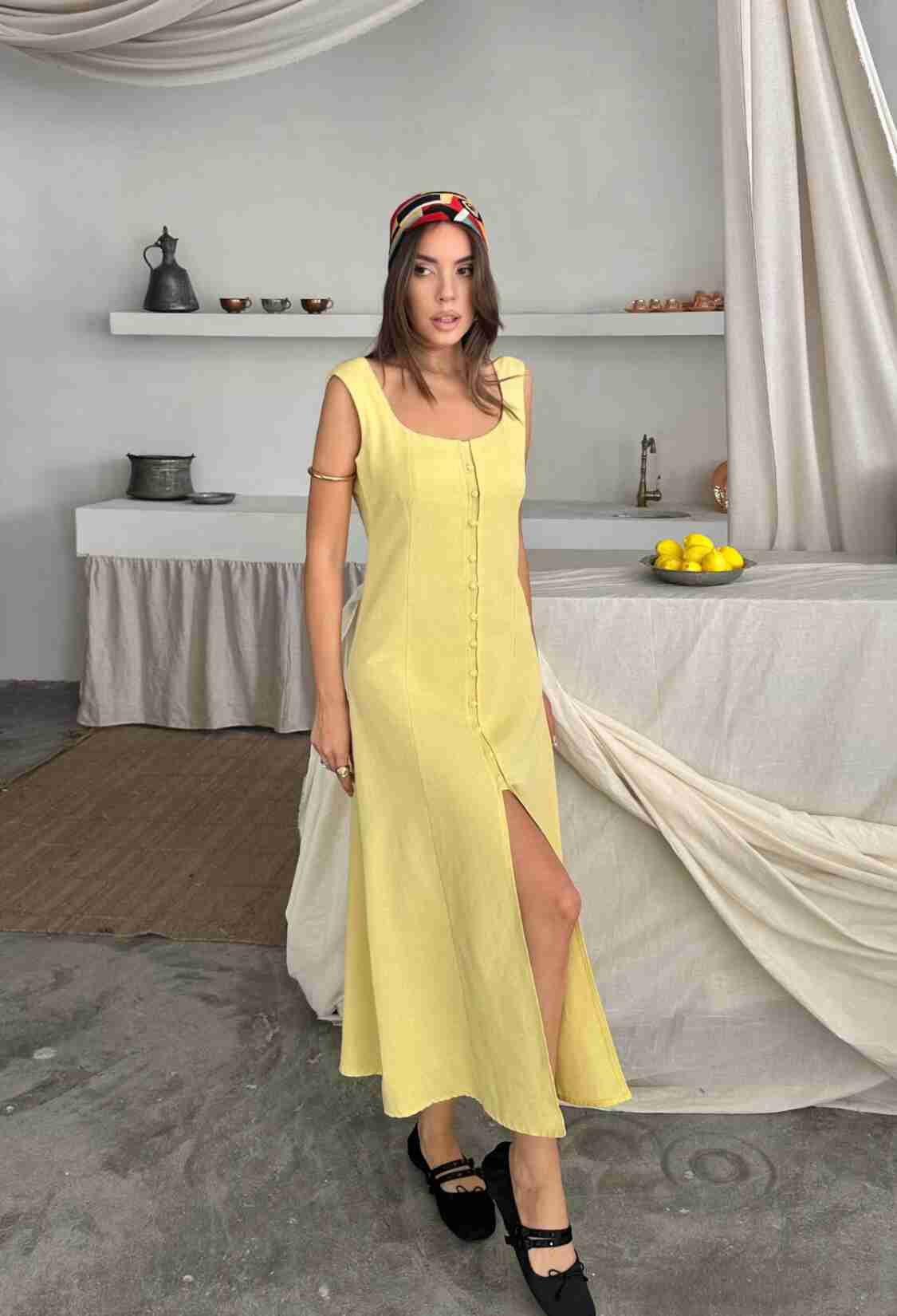 Square Neck Slip Midi Dress - Brand: Ello - Women & Kids, Baby Clothes Wholesale - TheBS Women