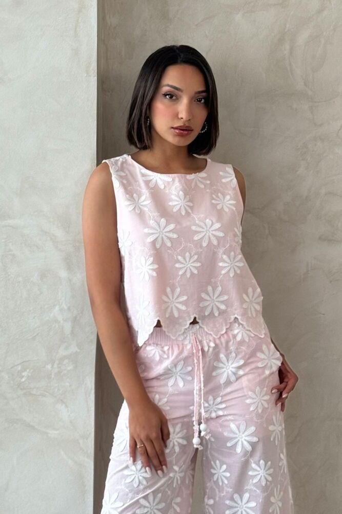 Floral Casual Sleeveless Blouse With Cap Sleeve - Producer: Topshow - Wholesale Women Clothes - TheBS Women