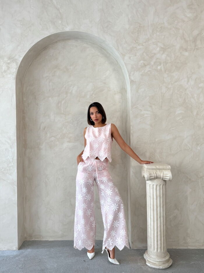 Floral Palazzo Pants With Drawstring Closure - Producer: Topshow - Wholesale Women Clothes - TheBS Women