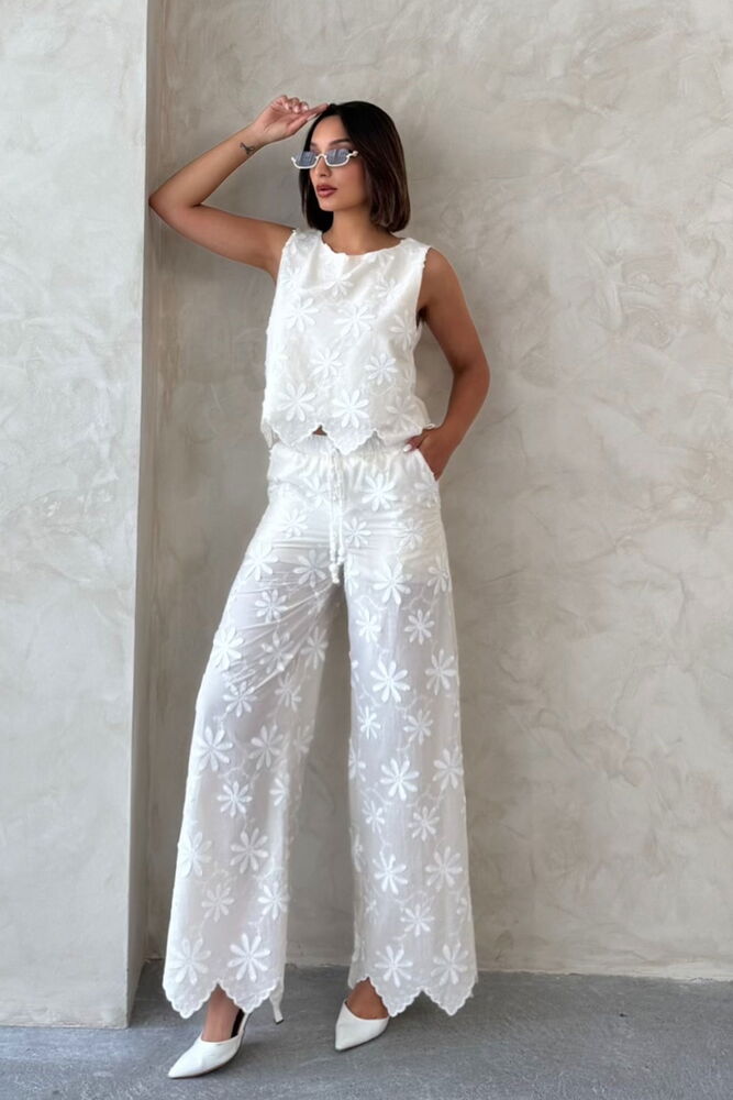White Palazzo Pants - Brand: Topshow - Women & Kids, Baby Clothes Wholesale - TheBS Women