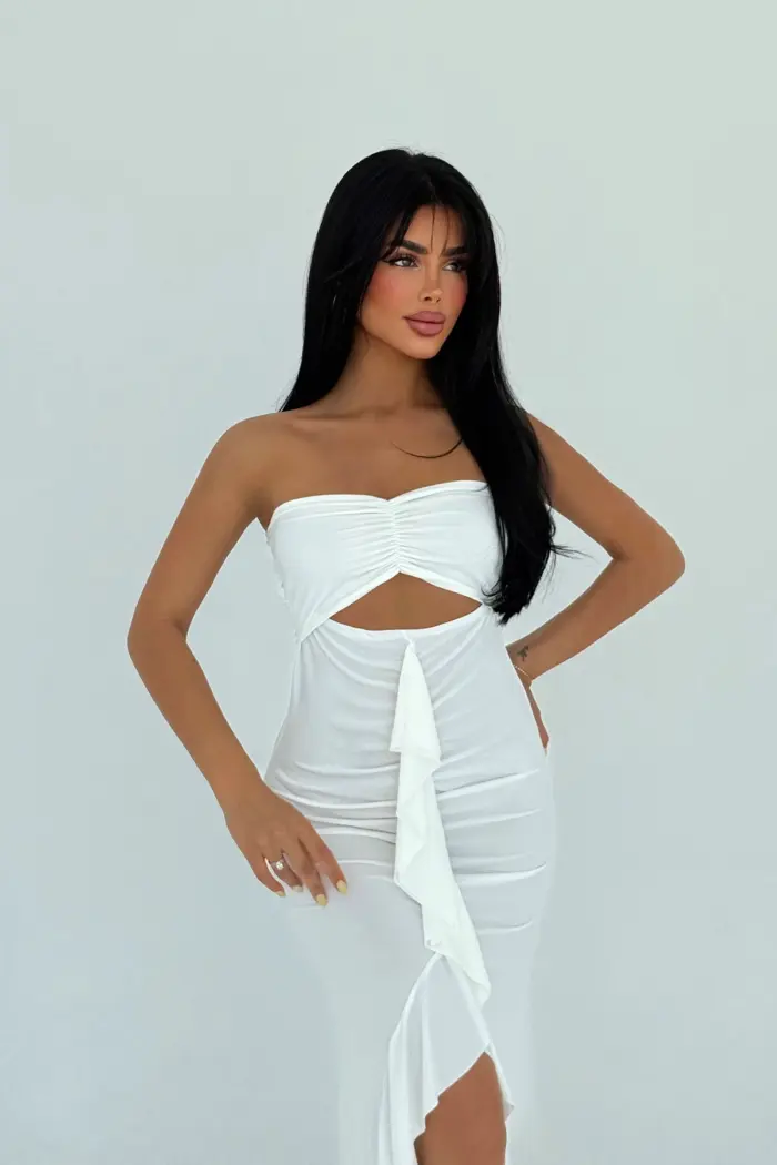 Strapless Sleeveless Bodycon Dress - Producer: EYYO ATELIER - Wholesale Women Clothes - TheBS Women