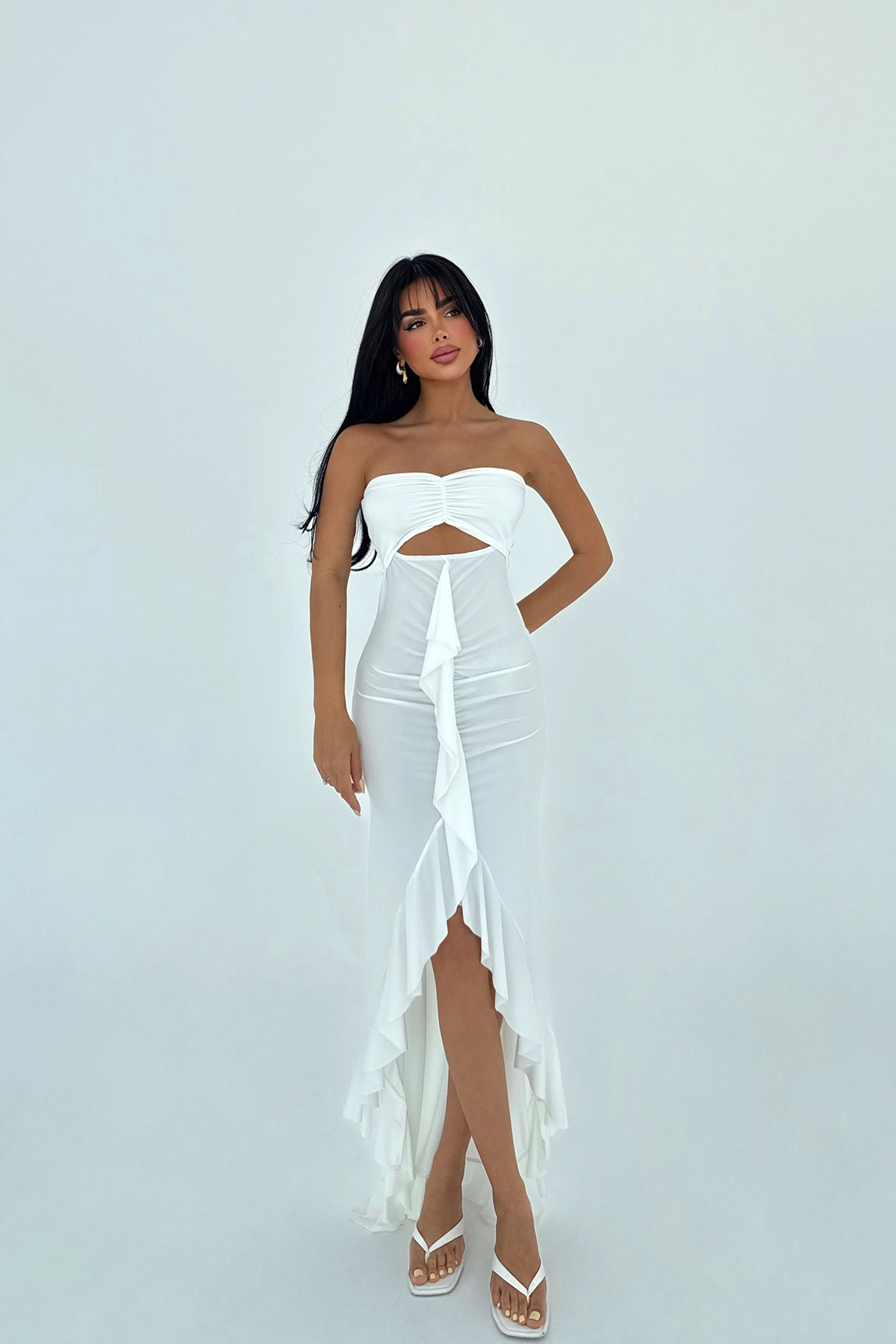 Strapless Sleeveless Bodycon Dress - Producer: EYYO ATELIER - Wholesale Women Clothes - TheBS Women