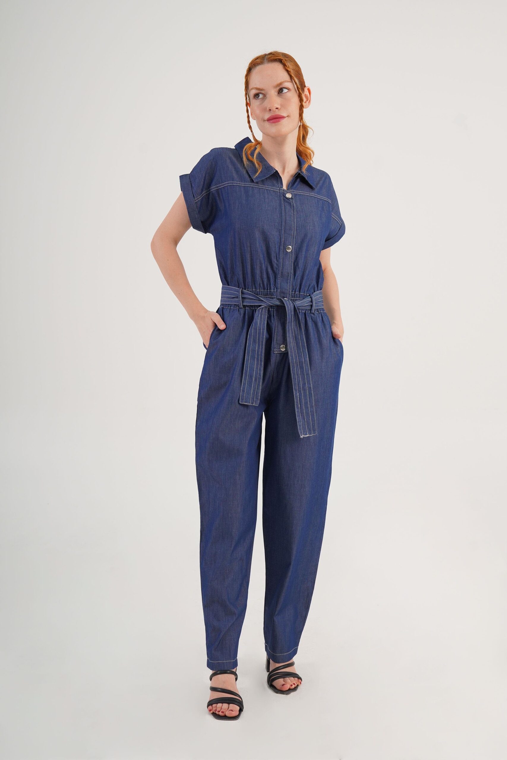 Blue Casual Sport Streetwear Shirt - Brand: Lustrin - Women & Kids, Baby Clothes Wholesale - TheBS Women