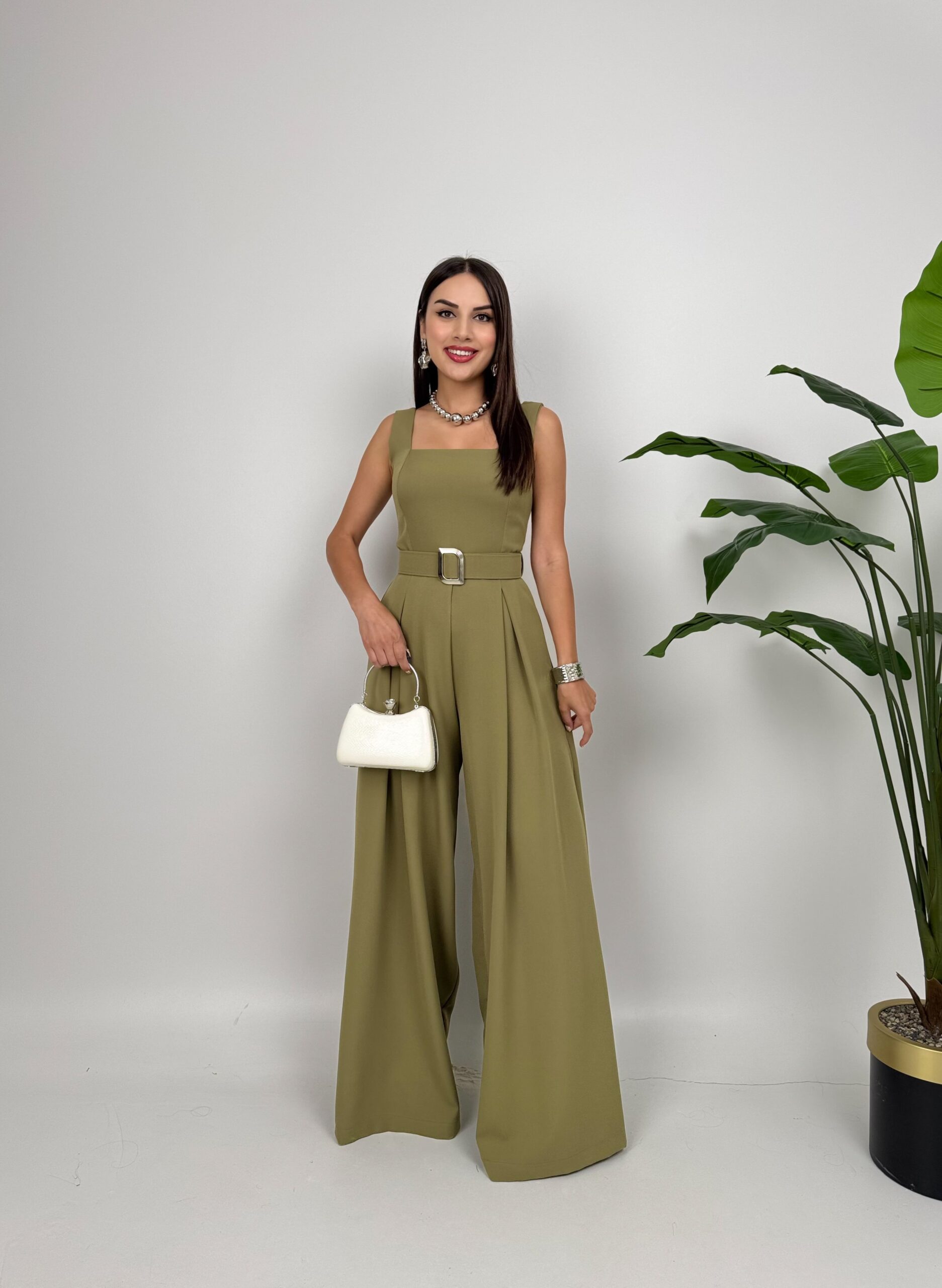 Elegant Sleeveless Square Neck Jumpsuit - Brand: Miss Janell - Women & Kids, Baby Clothes Wholesale - TheBS Women