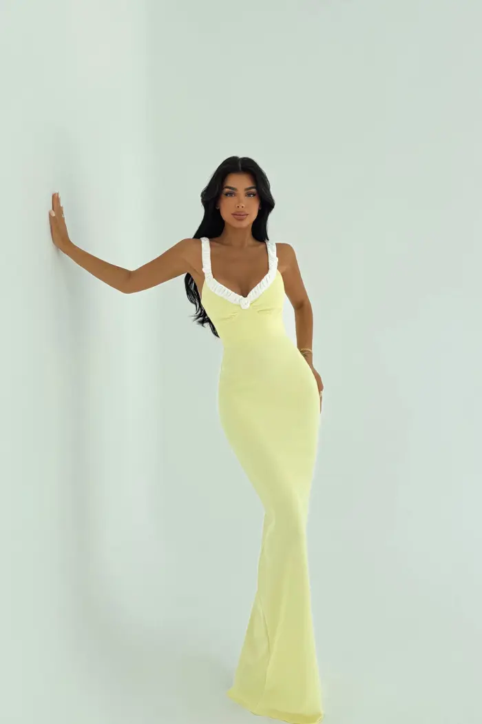Bodycon Dress With Sweetheart Neck - Producer: EYYO ATELIER - Wholesale Women Clothes - TheBS Women