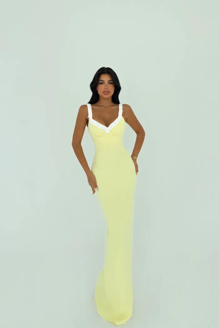 Bodycon Dress With Sweetheart Neck - Producer: EYYO ATELIER - Wholesale Women Clothes - TheBS Women
