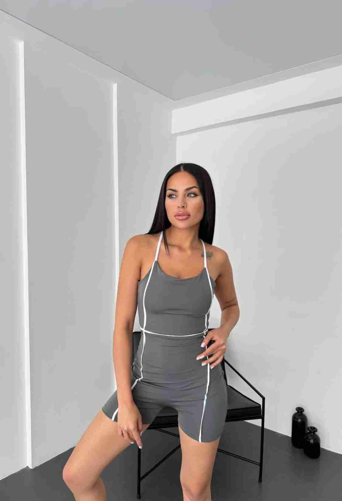 Grey Sexy Casual Sport Jumpsuit - Brand: My Jest Fashion - Women & Kids, Baby Clothes Wholesale - TheBS Women
