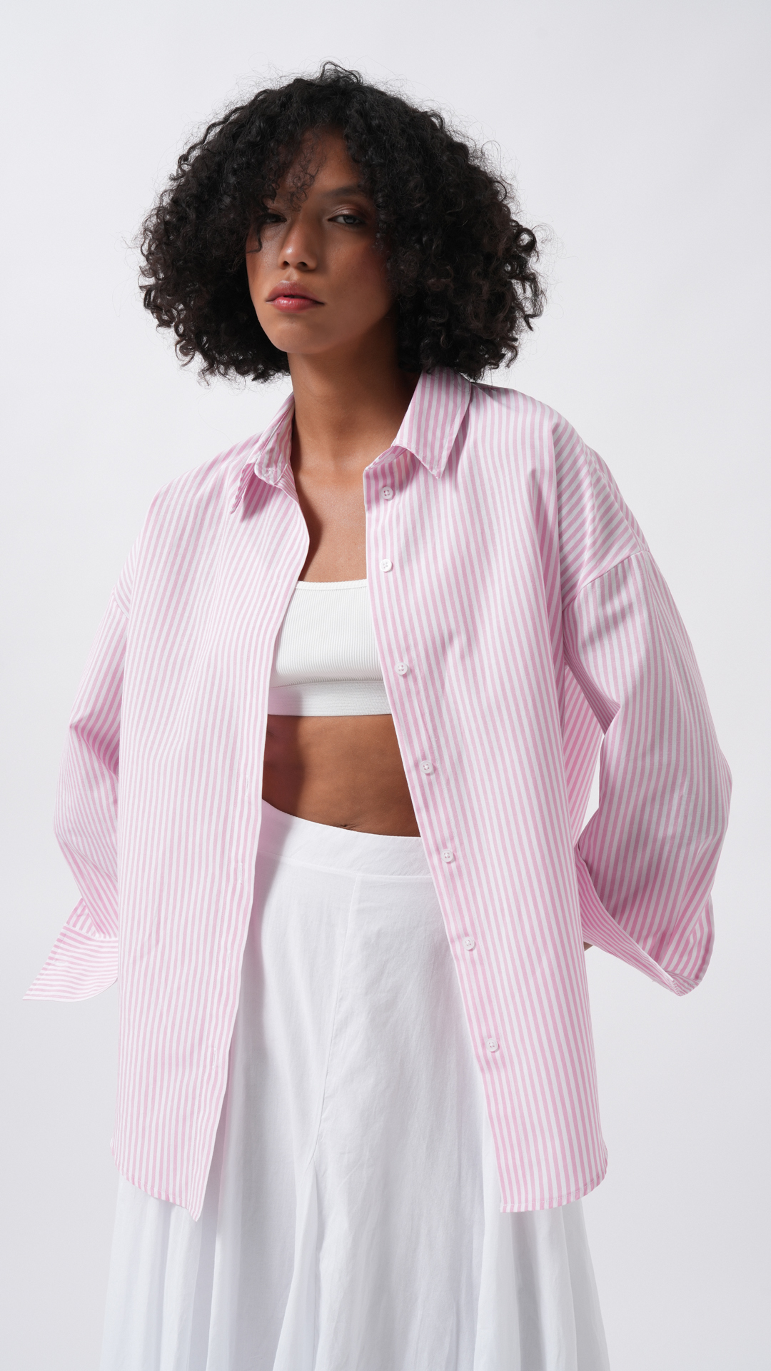 Striped Casual Buttoned Shirt - Producer: Black Fashion - Wholesale Women Clothes - TheBS Women