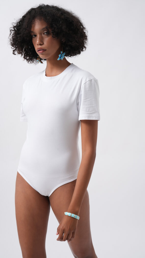 Bodysuit Slim Fit Short Sleeve Crew Neck - Producer: Black Fashion - Wholesale Women Clothes - TheBS Women