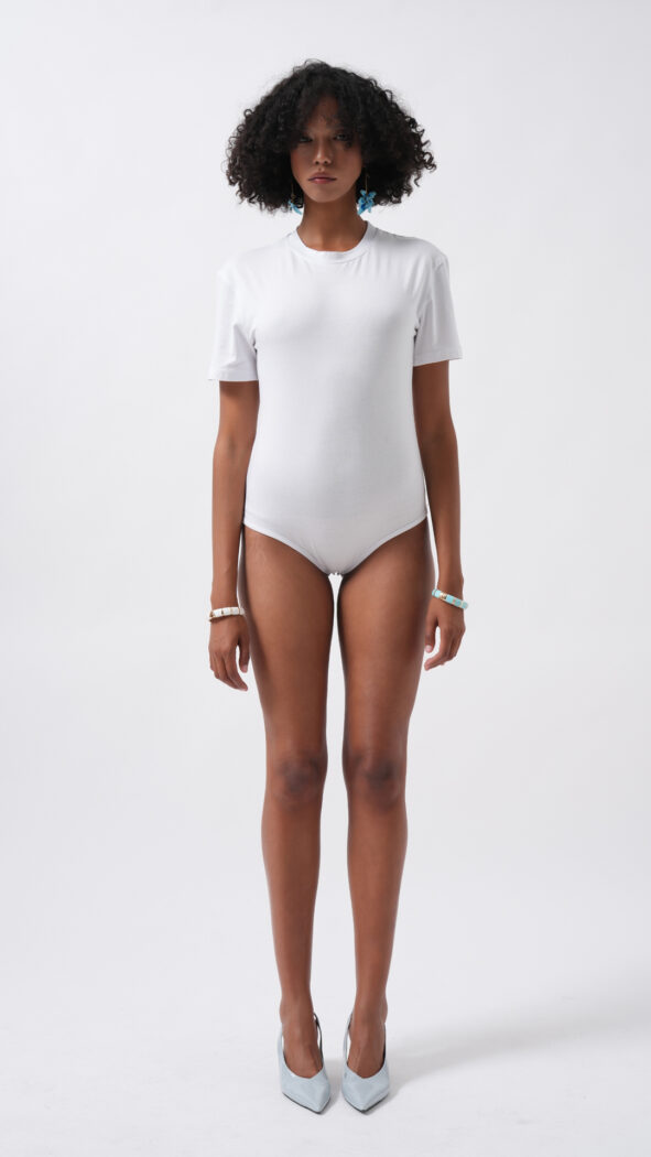 Bodysuit Slim Fit Short Sleeve Crew Neck - Producer: Black Fashion - Wholesale Women Clothes - TheBS Women