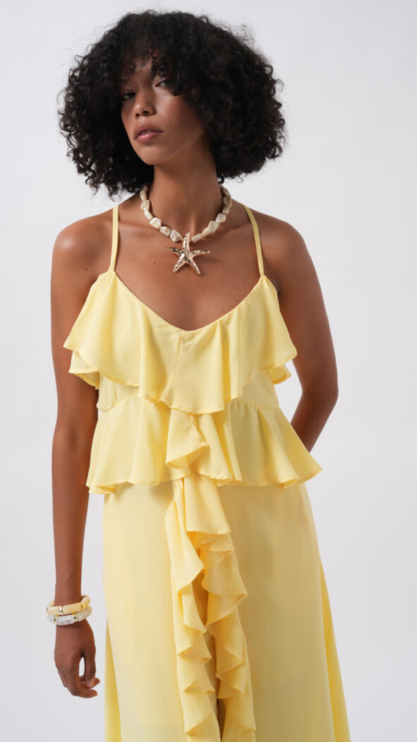 Sleeveless V-Neck Blouse - Producer: Black Fashion - Wholesale Women Clothes - TheBS Women