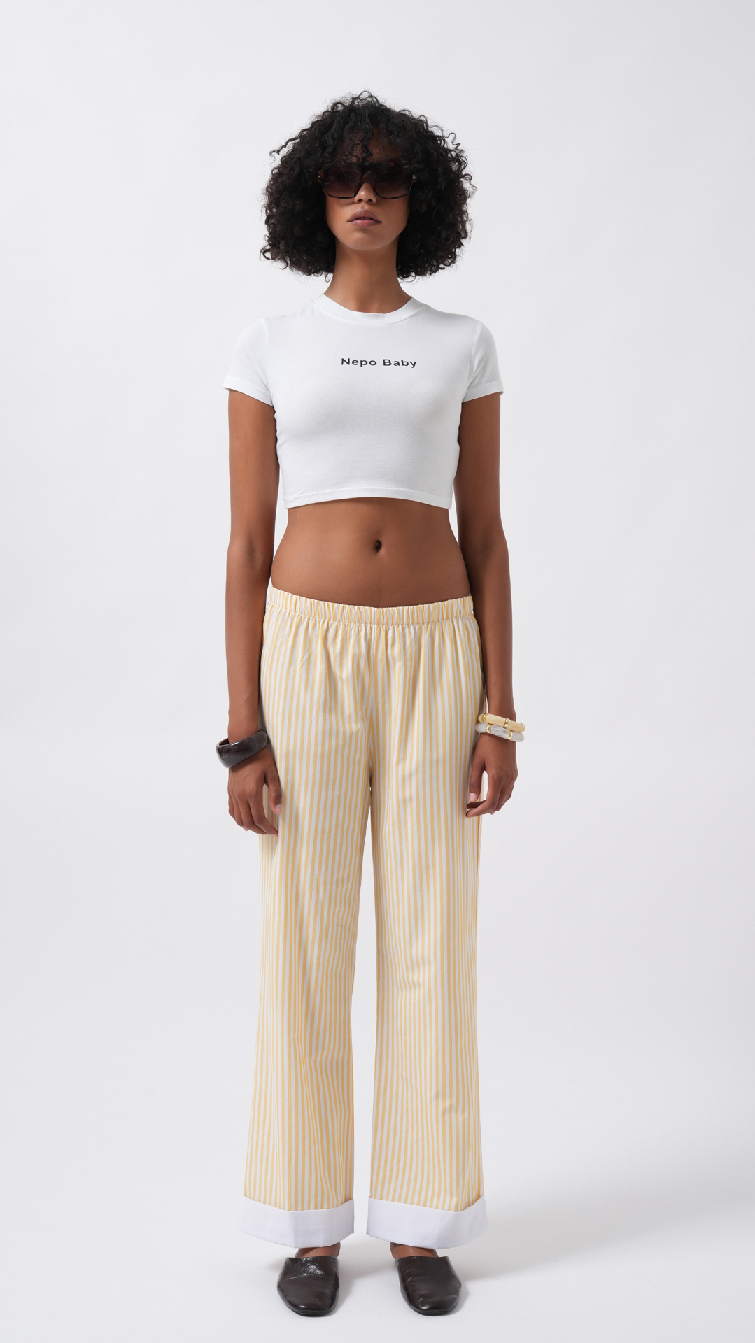 Striped Palazzo Pants Mid Waist – Brand: Black Fashion – Women & Kids, Baby Clothes Wholesale – TheBS Women