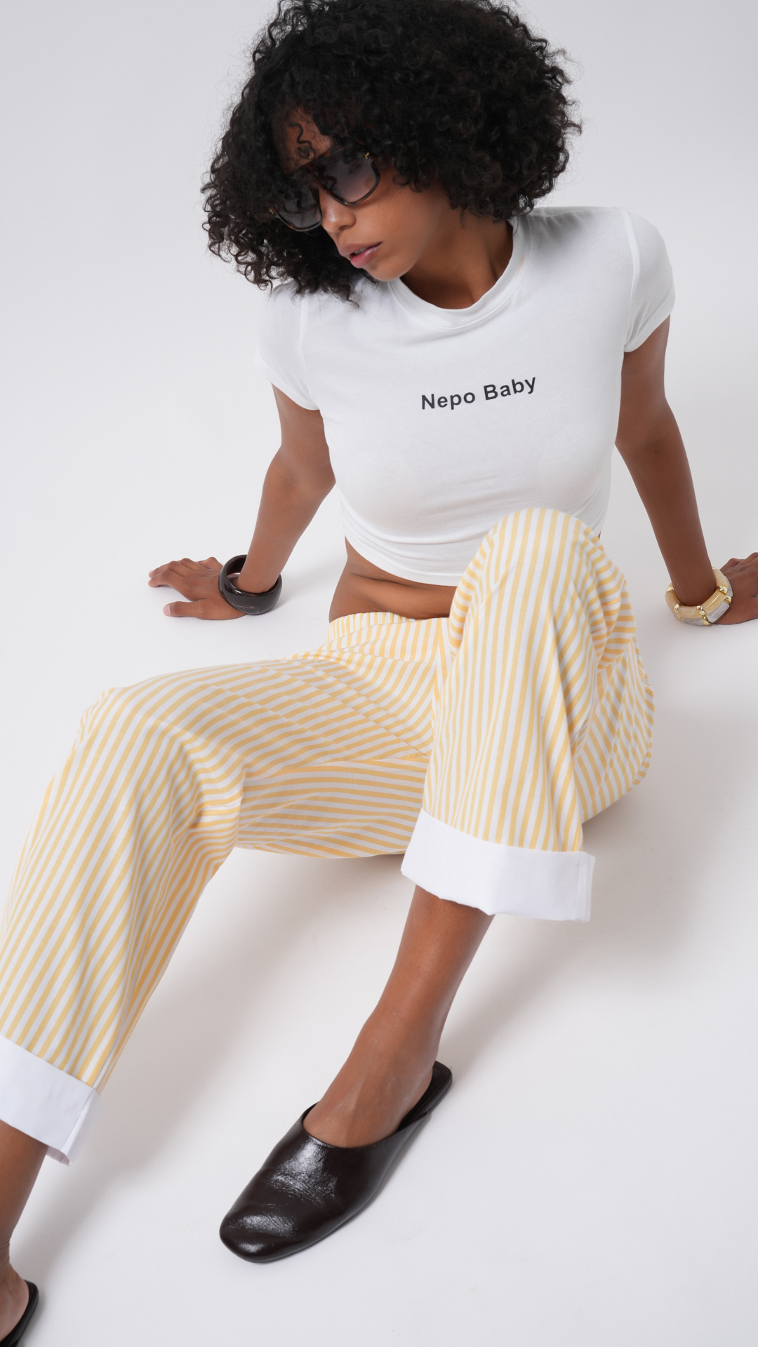 Striped Palazzo Pants Mid Waist – Brand: Black Fashion – Women & Kids, Baby Clothes Wholesale – TheBS Women