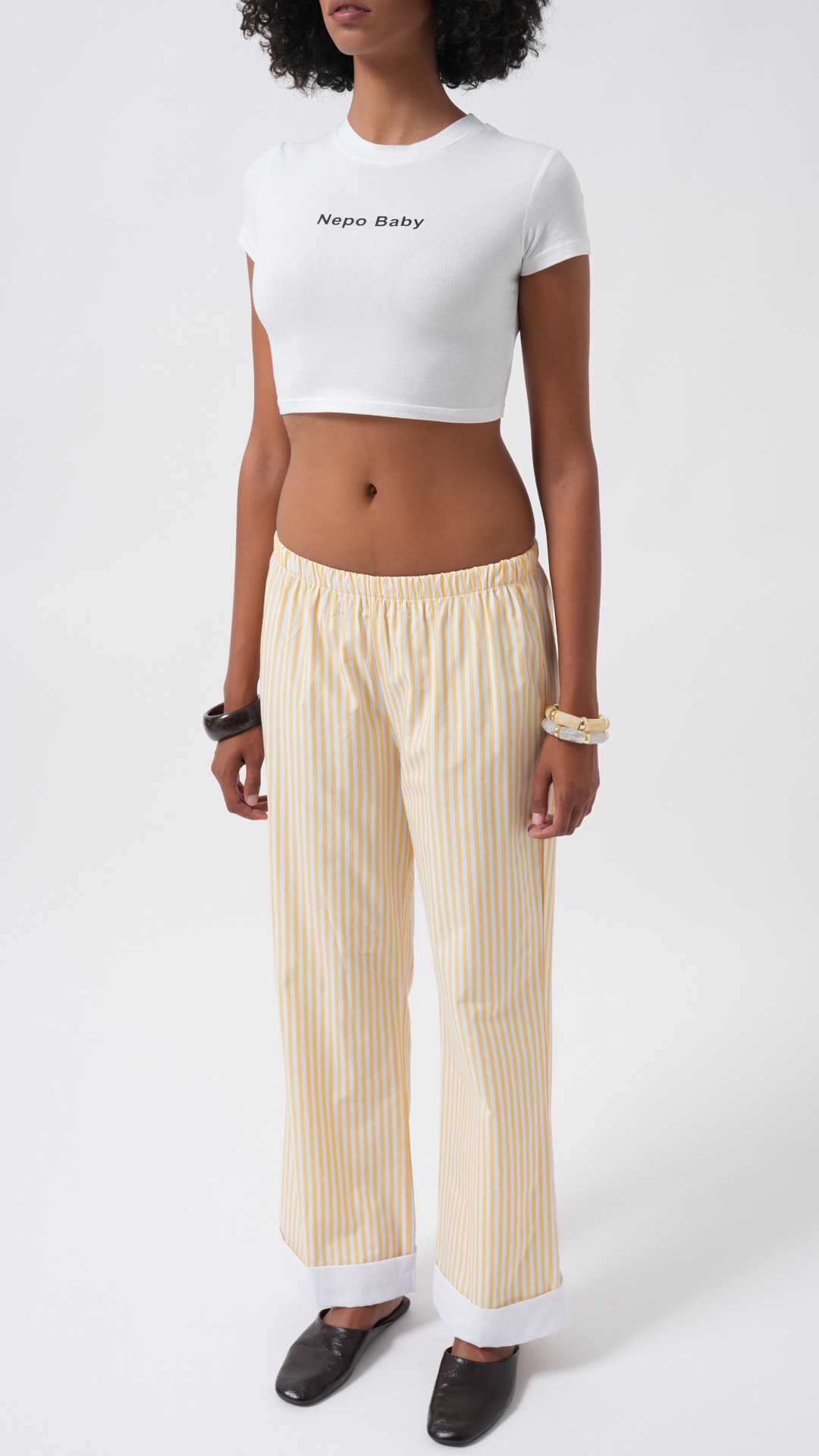 Striped Palazzo Pants Mid Waist – Brand: Black Fashion – Women & Kids, Baby Clothes Wholesale – TheBS Women