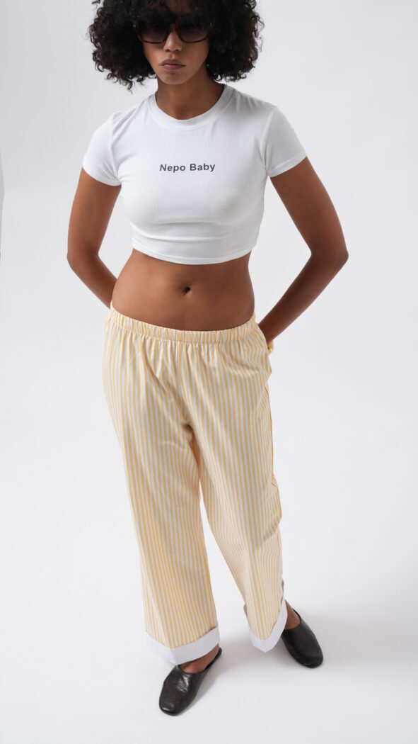 Striped Palazzo Pants Mid Waist - Producer: Black Fashion - Wholesale Women Clothes - TheBS Women