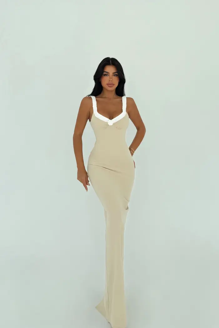 Sexy Elegant Formal Glam Bodycon Dress Sleeveless Square Neck Floor Length - Producer: EYYO ATELIER - Wholesale Women Clothes - TheBS Women