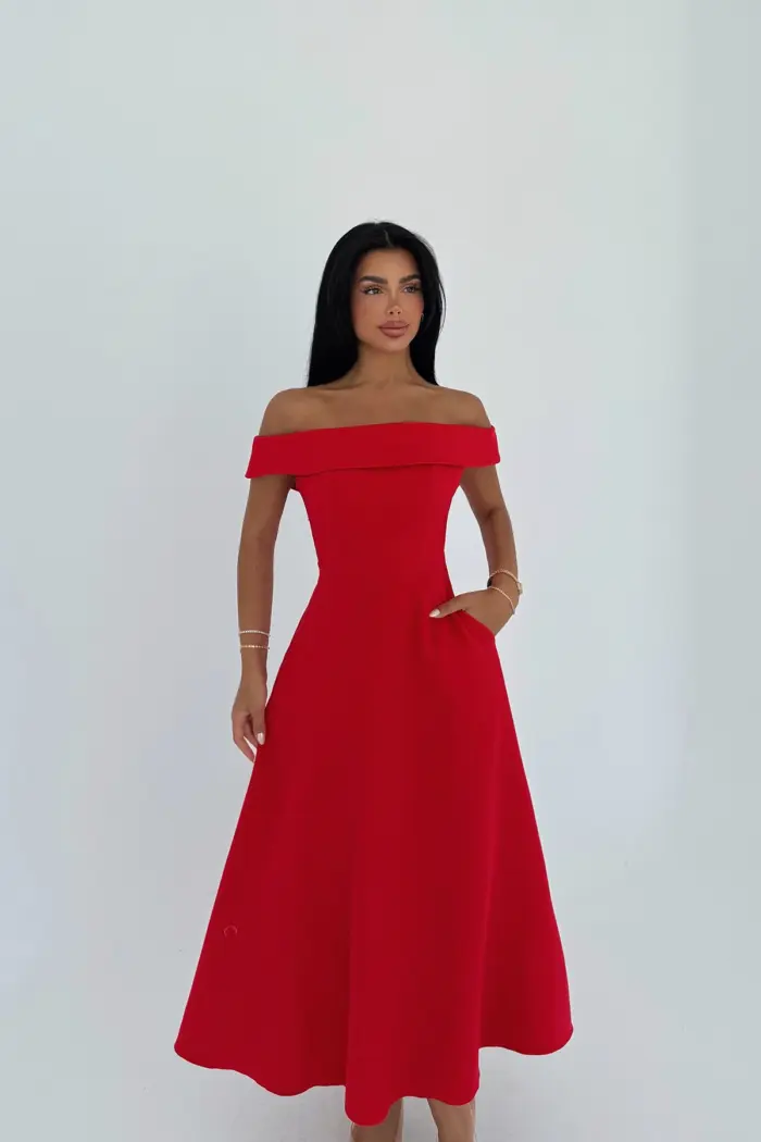 Elegant Formal Glam A-Line Dress - Producer: EYYO ATELIER - Wholesale Women Clothes - TheBS Women