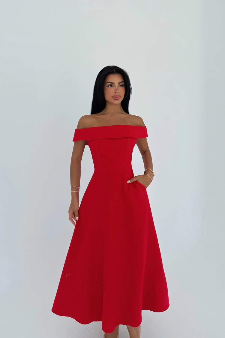 Elegant Formal Glam A-Line Dress - Producer: EYYO ATELIER - Wholesale Women Clothes - TheBS Women
