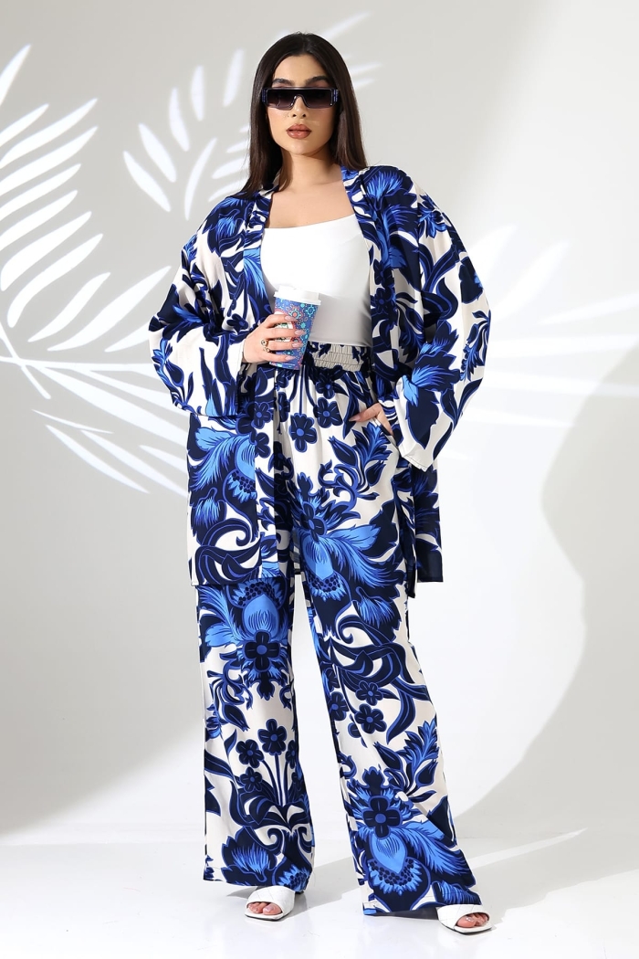 Floral Oversized Palazzo Set - Producer: My Jest Fashion - Wholesale Women Clothes - TheBS Women