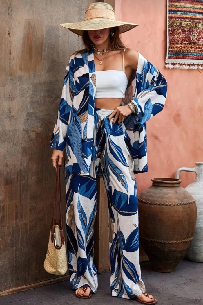 Boho Kimono With Floral Pattern - Producer: My Jest Fashion - Wholesale Women Clothes - TheBS Women
