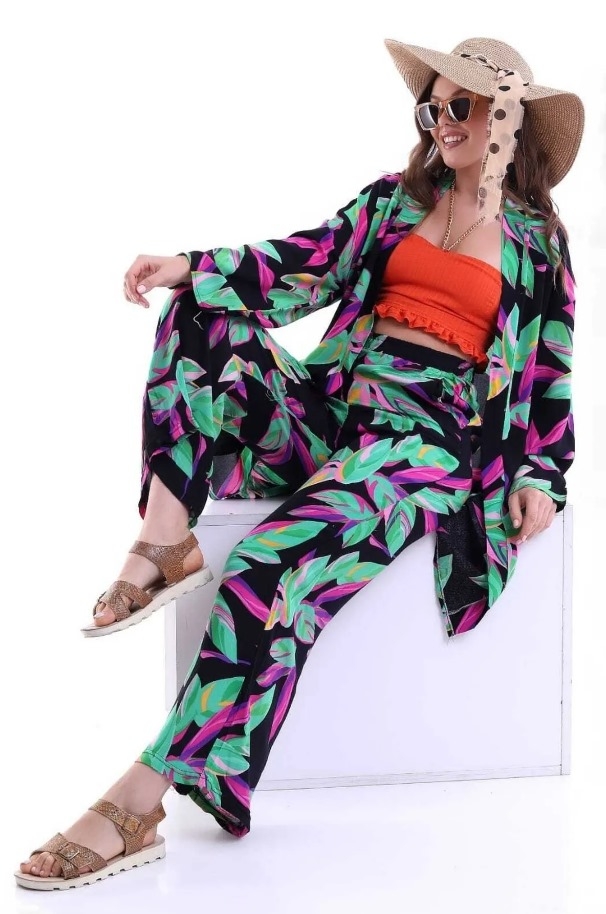 Black Floral Palazzo Set - Producer: My Jest Fashion - Wholesale Women Clothes - TheBS Women