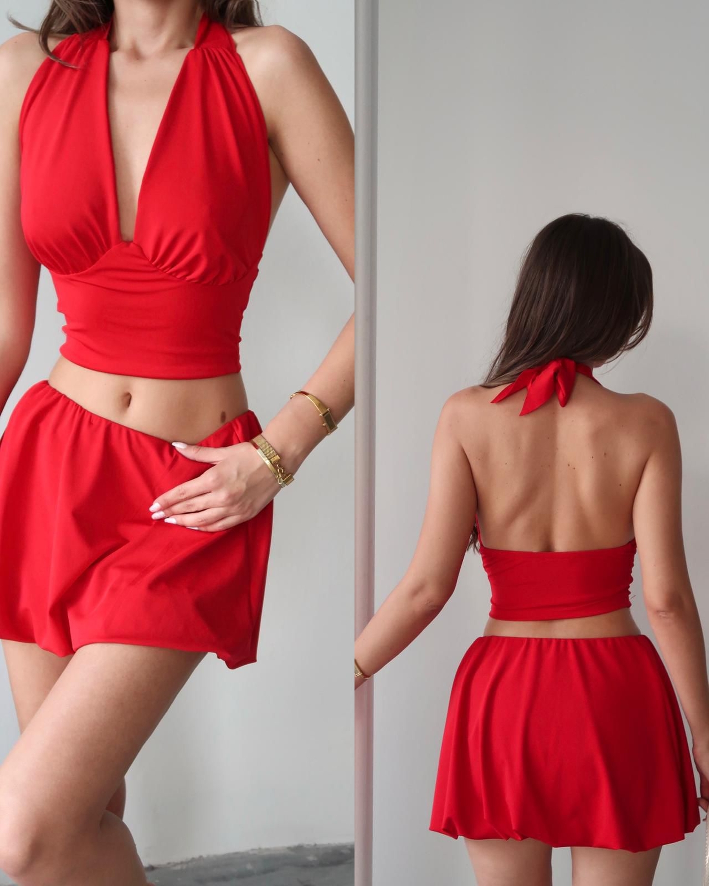 Sexy Slim Fit Halter Neck Set - Producer: My Jest Fashion - Wholesale Women Clothes - TheBS Women