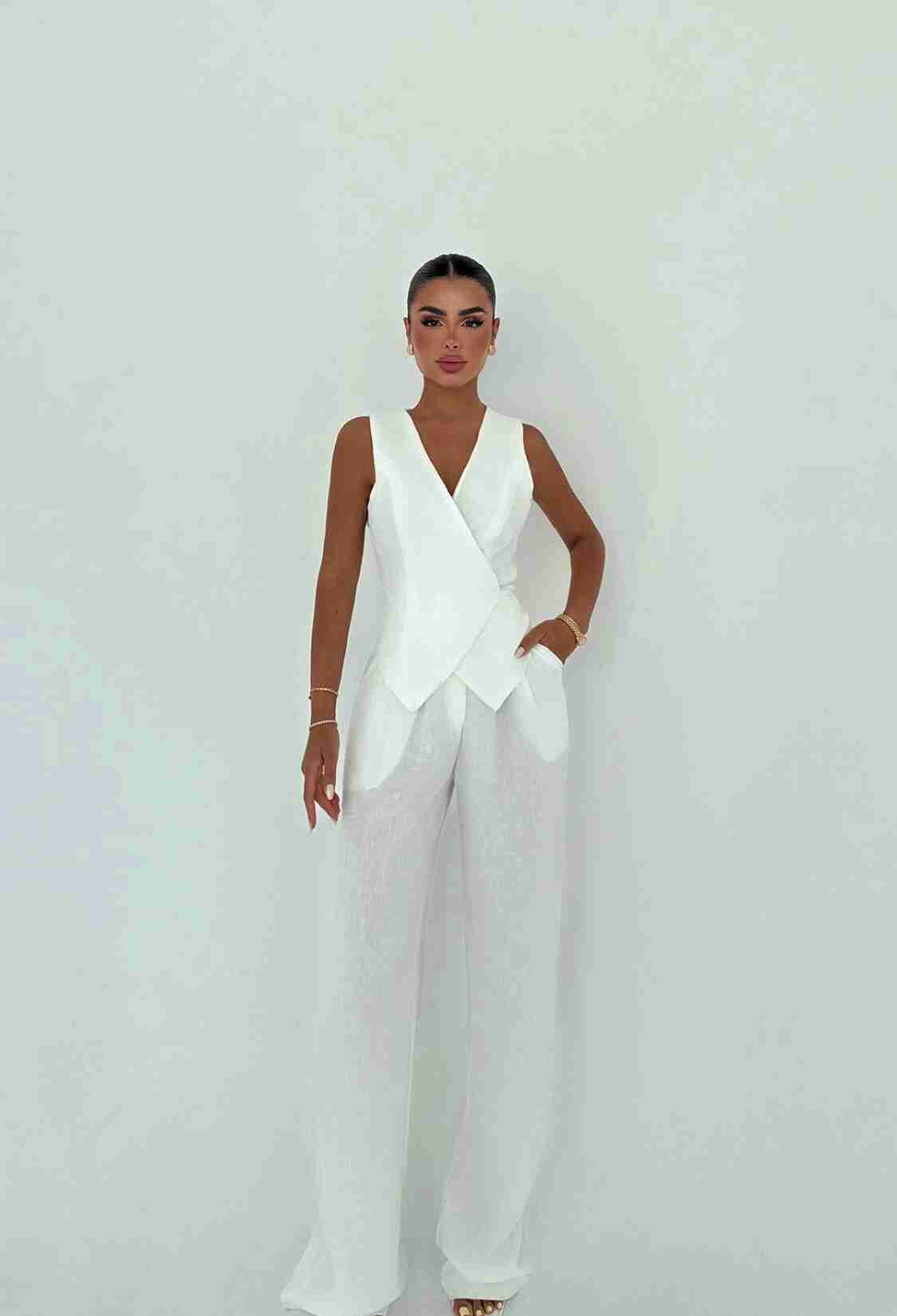 ElegantSleeveless Palazzo Suit - Brand: EYYO ATELIER - Women & Kids, Baby Clothes Wholesale - TheBS Women