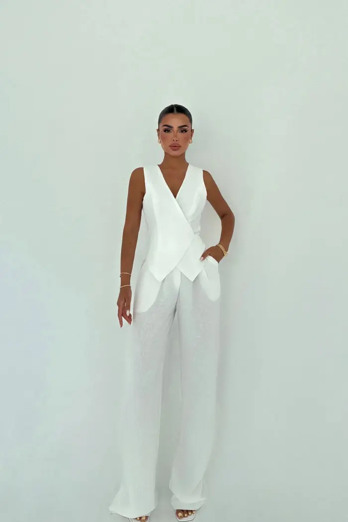 ElegantSleeveless Palazzo Suit - Producer: EYYO ATELIER - Wholesale Women Clothes - TheBS Women