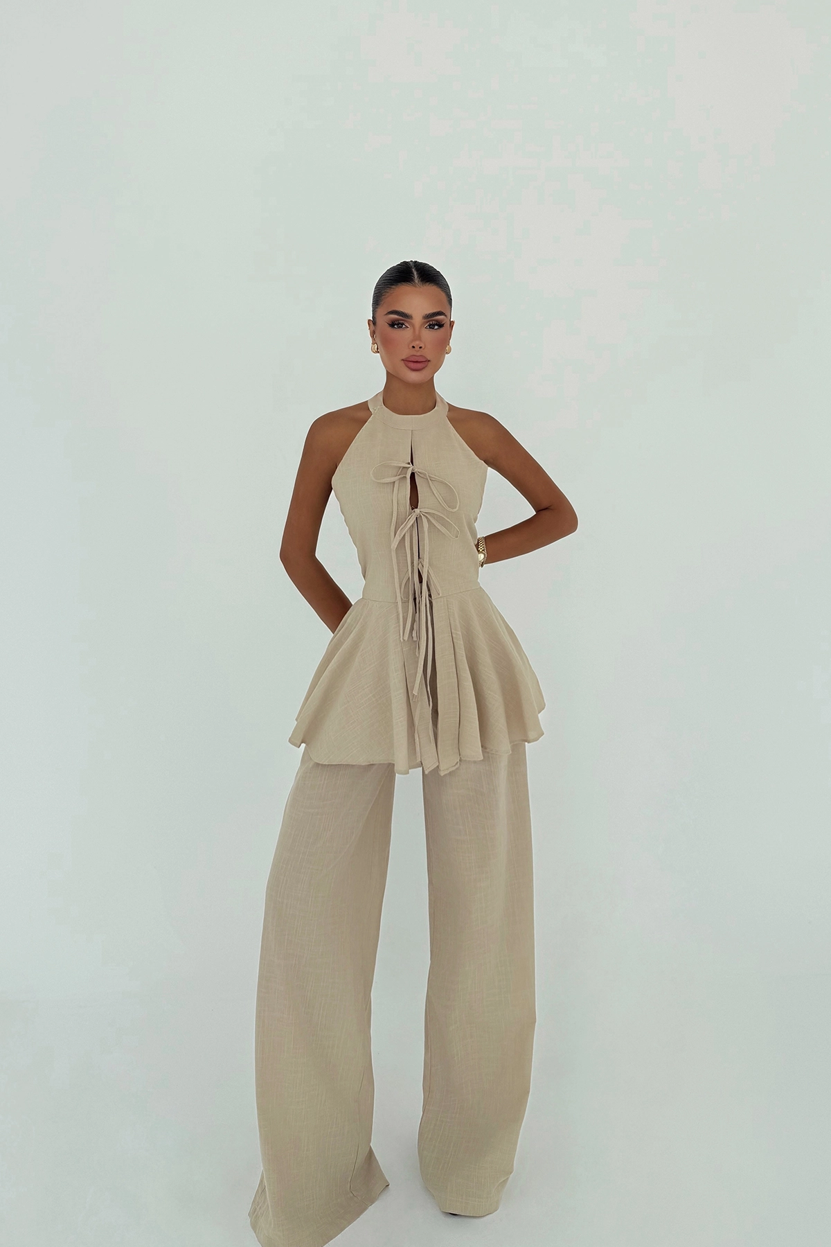 Elegant Tie Closure Set - Producer: EYYO ATELIER - Wholesale Women Clothes - TheBS Women