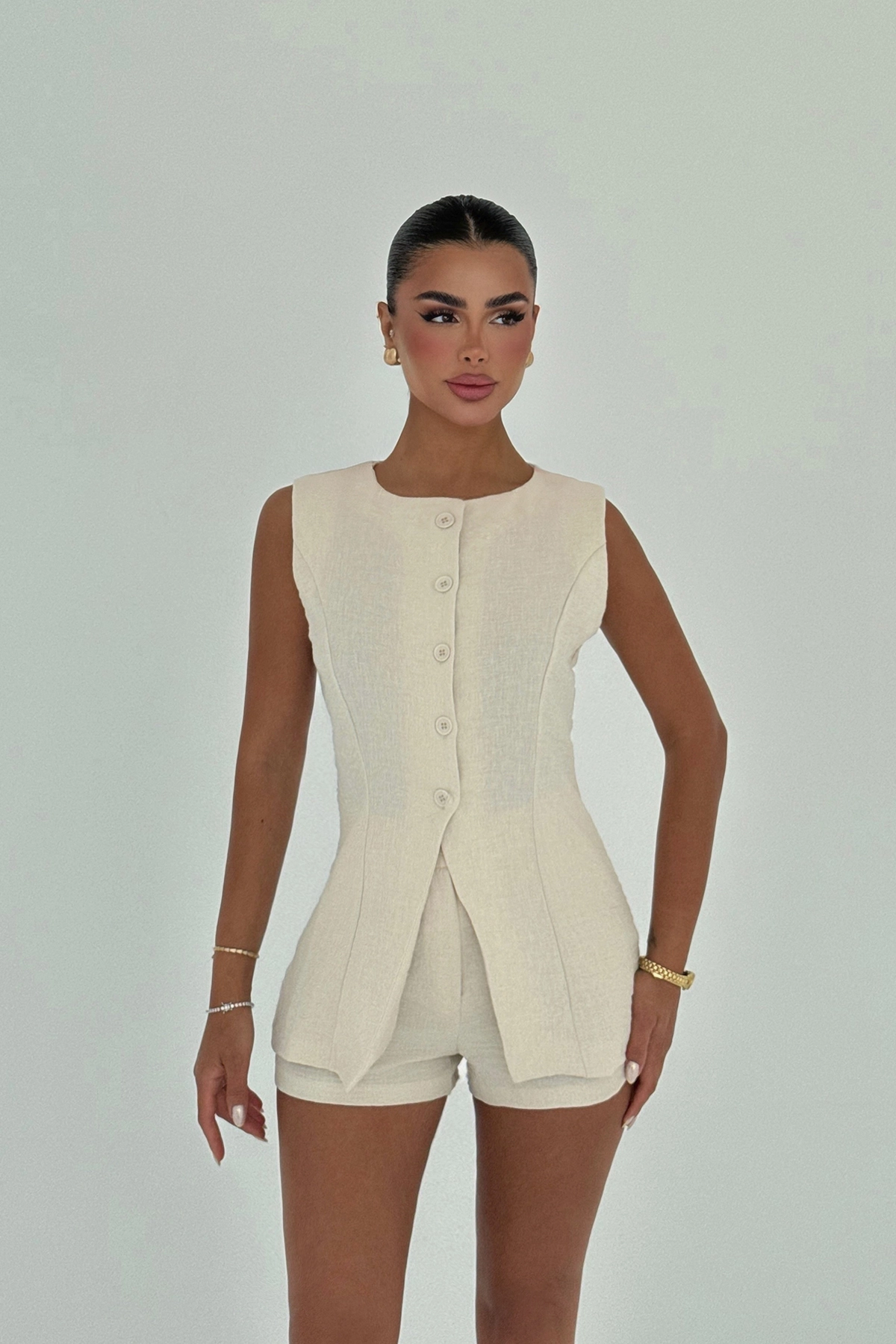 Beige Sexy Elegant Casual Formal Set - Producer: EYYO ATELIER - Wholesale Women Clothes - TheBS Women