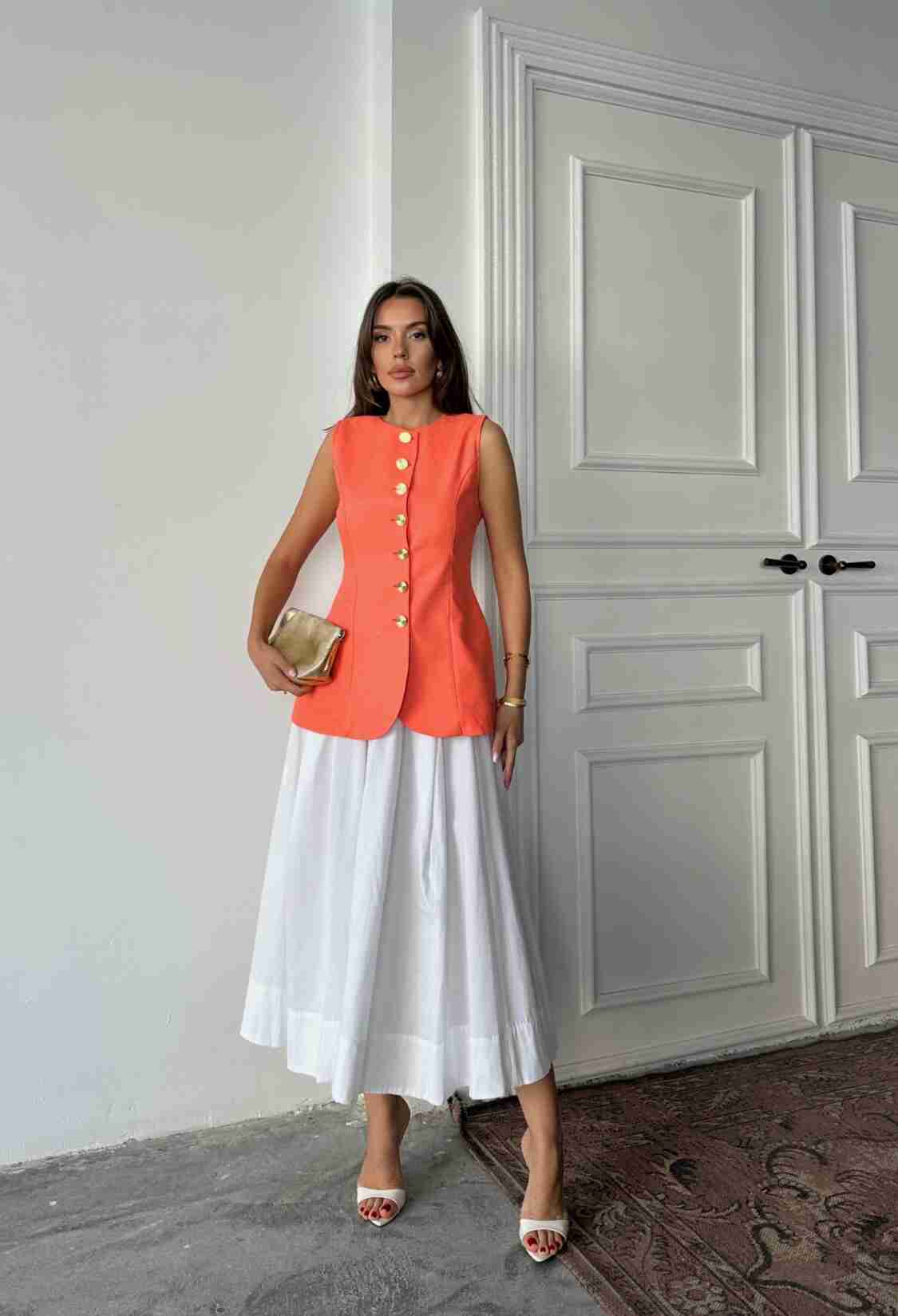 Floral Elegant Slim Fit Long Vest - Brand: Ello - Women & Kids, Baby Clothes Wholesale - TheBS Women