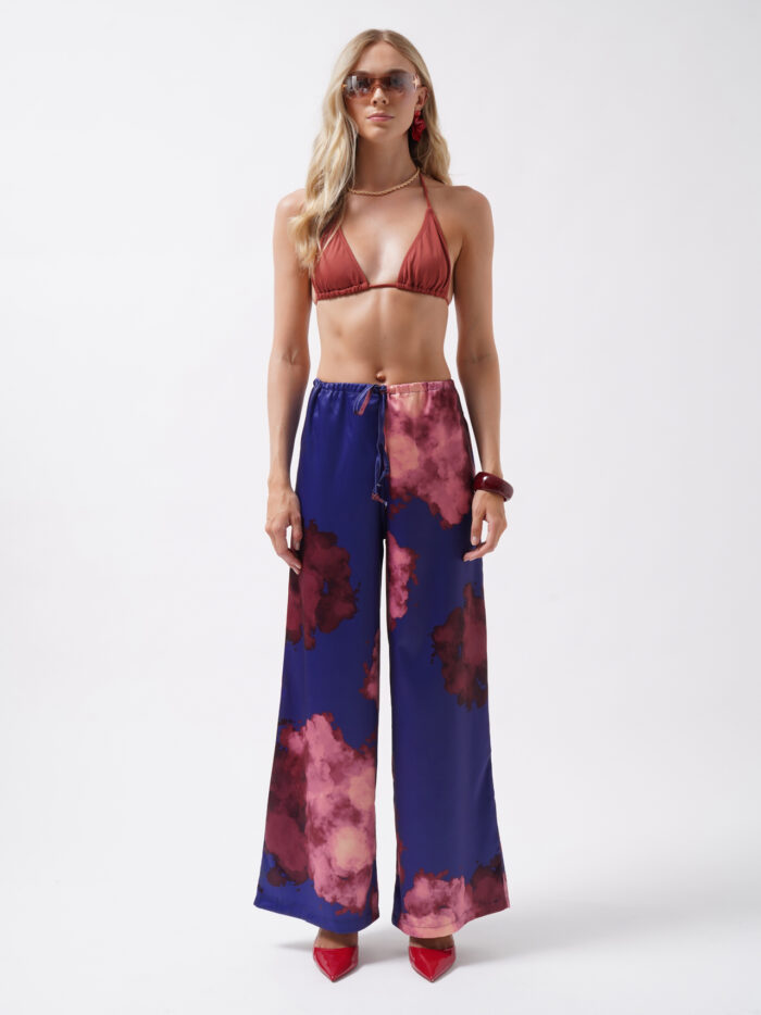 Blue Wide Leg Palazzo Pants - Producer: Black Fashion - Wholesale Women Clothes - TheBS Women