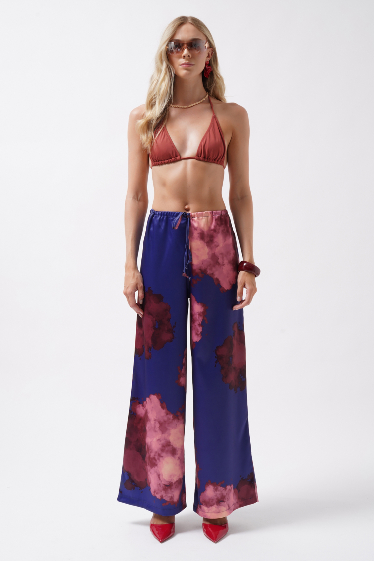 Blue Wide Leg Palazzo Pants - Producer: Black Fashion - Wholesale Women Clothes - TheBS Women