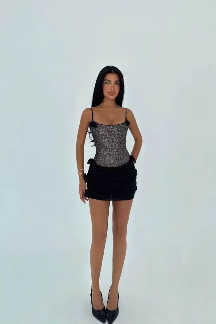 Black Sexy Elegant Formal Glam Bodycon Dress - Producer: EYYO ATELIER - Wholesale Women Clothes - TheBS Women