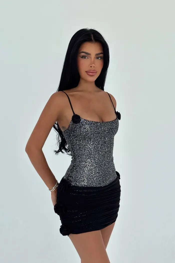 Black Sexy Glam Elegant Formal Bodycon Dress - Producer: EYYO ATELIER - Wholesale Women Clothes - TheBS Women