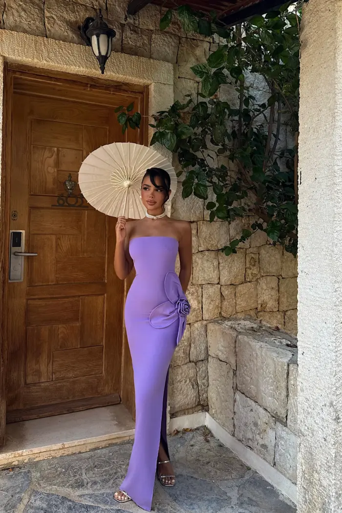 Strapless Floor-Length Bodycon Dress - Producer: EYYO ATELIER - Wholesale Women Clothes - TheBS Women