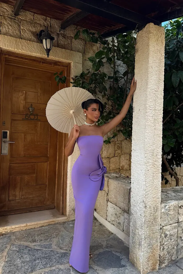Strapless Floor-Length Bodycon Dress - Producer: EYYO ATELIER - Wholesale Women Clothes - TheBS Women